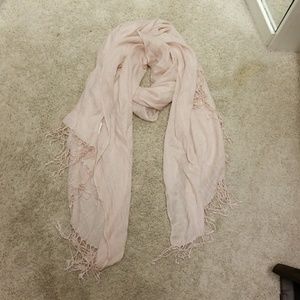 Blush pink scarf